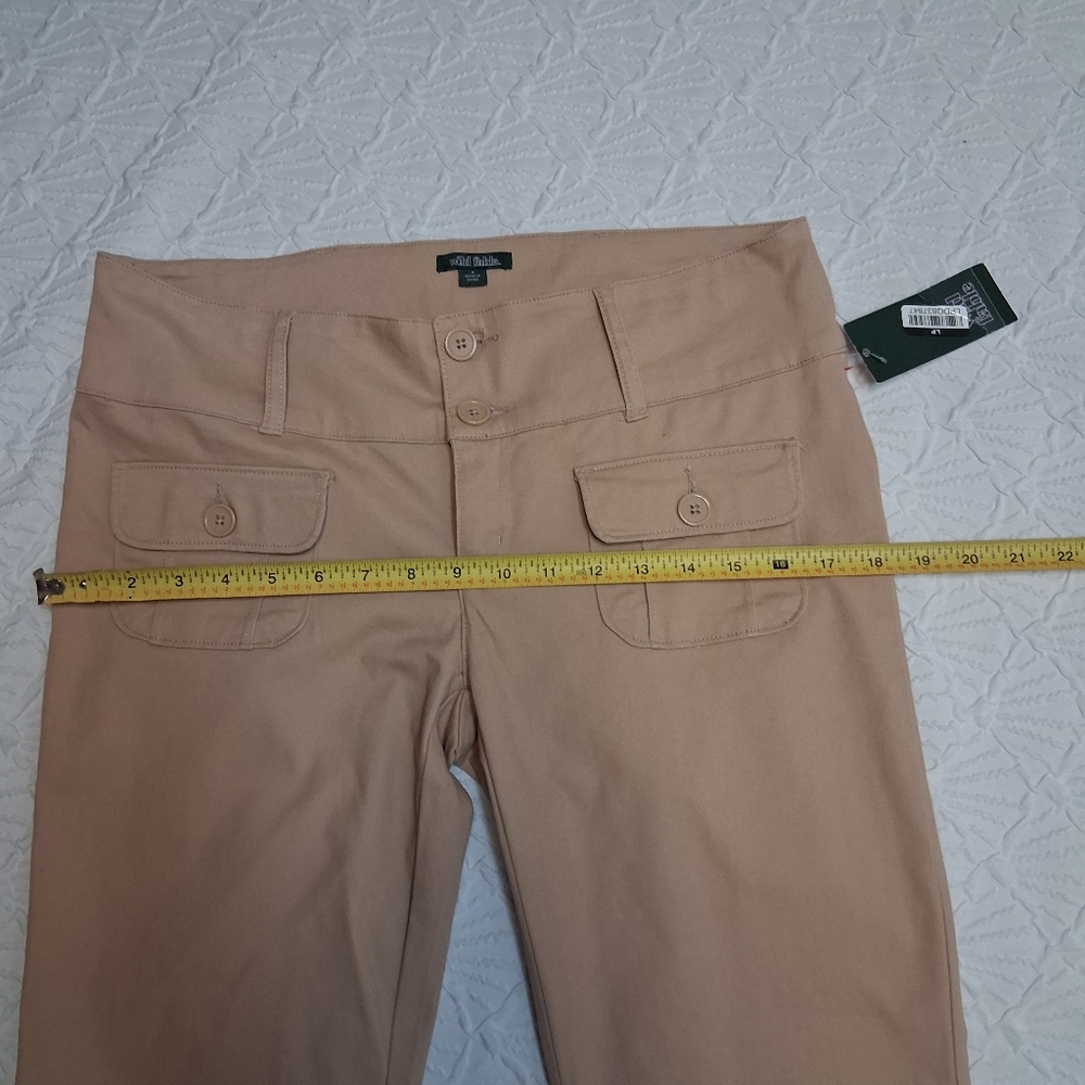 Wild Fable New Beige Flare Pants with Pocket Details Size 4 - Picture 15 of 17